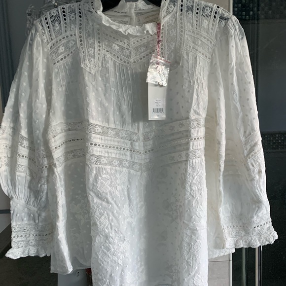 LoveShackFancy Shelly High-Neck Top - Picture 9 of 13